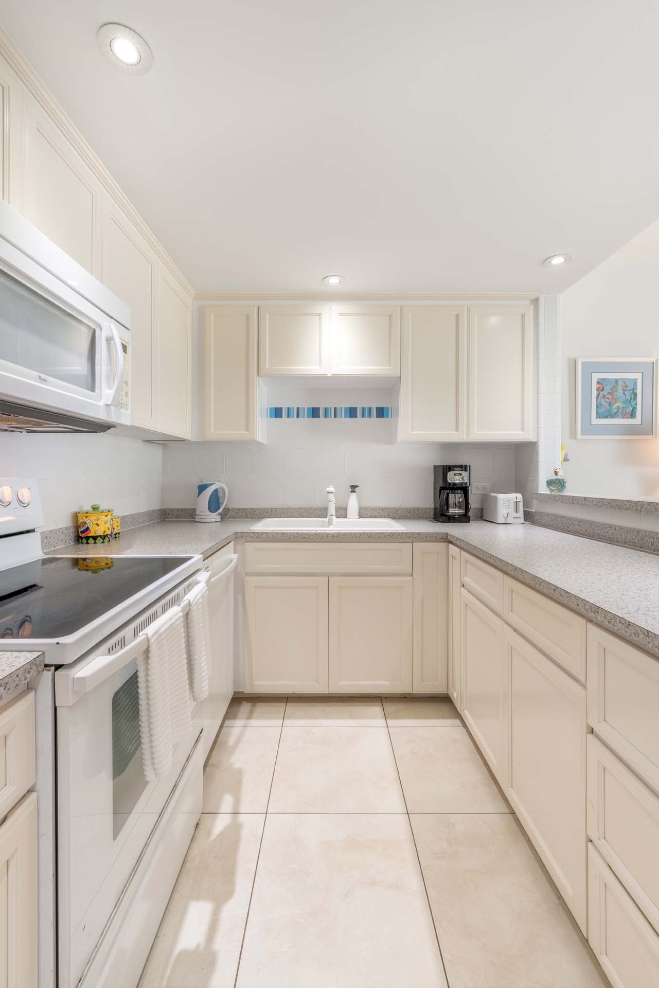 Kitchen in VOG unit 7, Grand Cayman Vacation Rental
