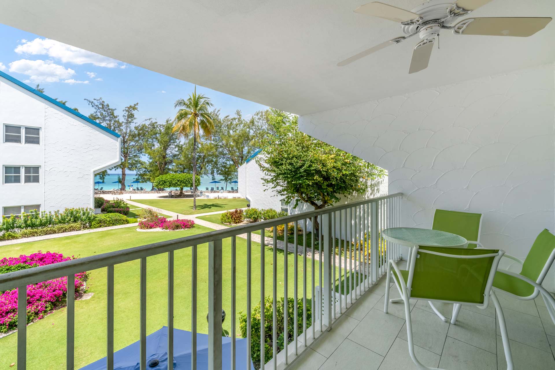 Patio in VOG unit 7, Grand Cayman Condo Rental