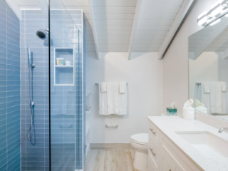 Bathroom in VOG unit 19, Grand Cayman Vacation Rental