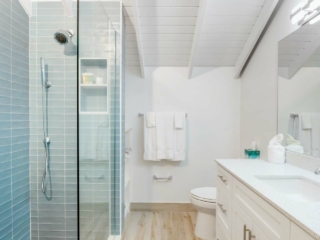 Bathroom in VOG unit 19, Seven Mile Beach Vacation Rental