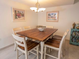Dining Area in VOG unit 62, Grand Cayman Condo Rental