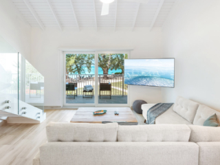 Living Room in VOG unit 19, Grand Cayman Vacation Rental
