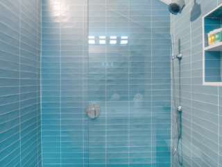 Bathroom in VOG unit 19, Grand Cayman Condo Rental