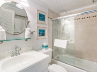 Bathroom in VOG unit 15, Grand Cayman Condo Rental