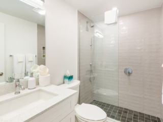 Bathroom in VOG unit 19, Grand Cayman Condo Rental