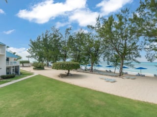 Outside View in VOG unit 15, Seven Mile Beach Condo Rental