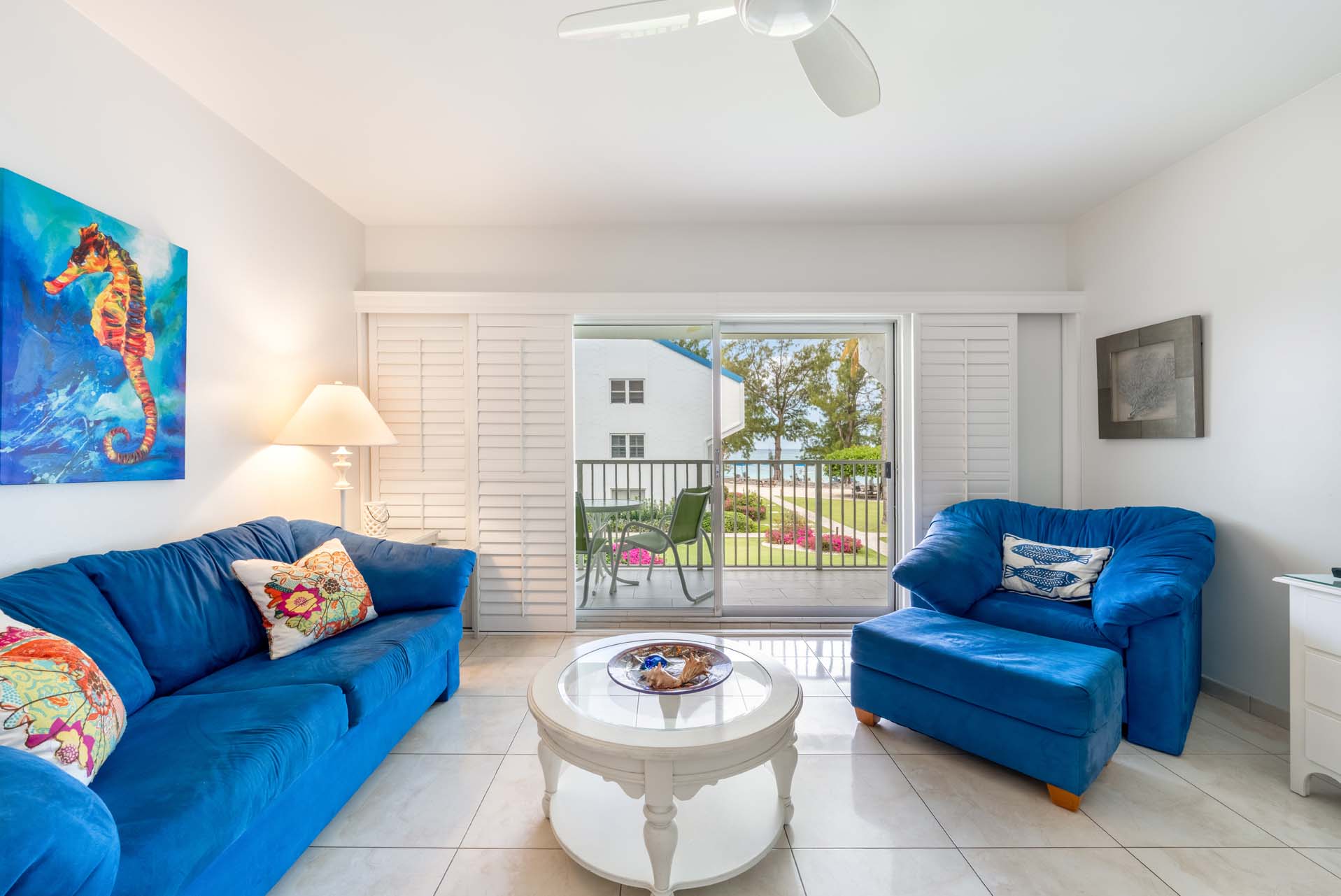 Living Room in VOG unit 7, Grand Cayman Vacation Rental