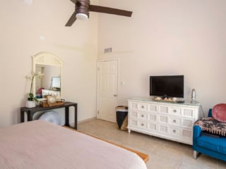 Bedroom in VOG unit 54, Seven Mile Beach Condo Rental
