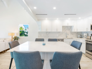 Dining Area in VOG unit 19, Seven Mile Beach Condo Rental