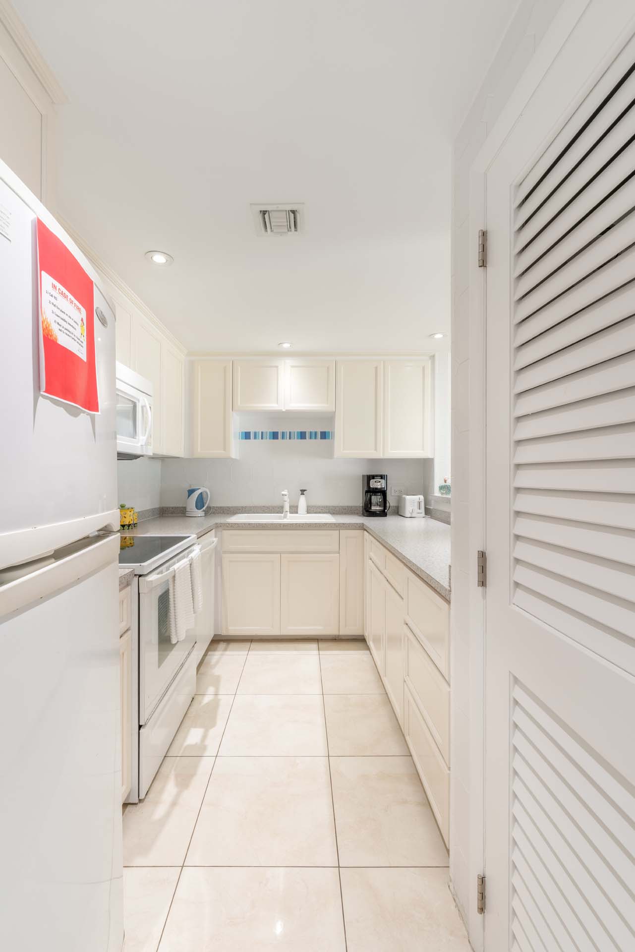 Kitchen in VOG unit 7, Grand Cayman Condo Rental