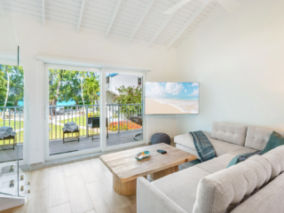 Living Room in VOG unit 19, Grand Cayman Condo Rental