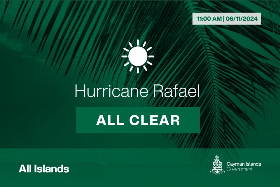 Hurricane Rafael All Clear for All Islands